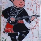 the singing man samll size wax printing
