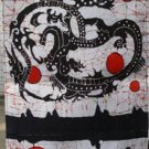 the middle size the  flying  dragon pattern wax printing