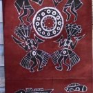 the middle size of the dancing and fish wax printing