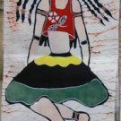 the middle size of the dancing girl wax printing