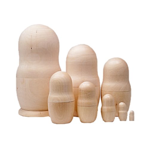 Blank Nesting Doll 8pc. 8"