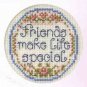 Cross Stitch Sentiments Sayings by Joan Elliott Patterns Pictures Cards Magnets Crafts HC Book