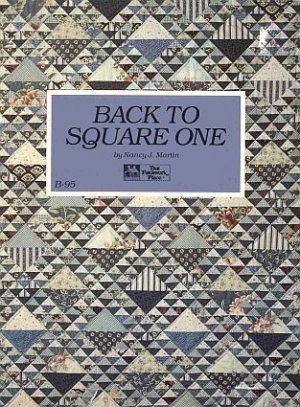 Back to Square One by Nancy J. Martin Patterns Template Free Quilting Craft SC Book