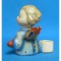 HUMMEL "ANGEL JOYOUS NEWS WITH LUTE" CANDLE HOLDER - MOLD 38 - TMK2 (1950-1956) - 2.25 INCHES