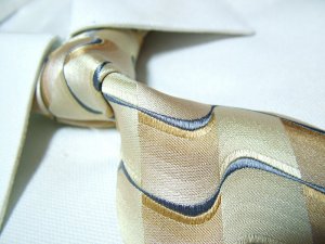100% silk tie,beige SW1507