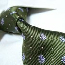 PAUL 100% silk tie,green SW1512