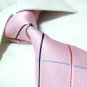 Marc Costar 100% silk pink check tie SW1403