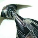 100% silk tie,black/grey/gold SW1424