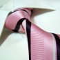 100% silk tie,pink stripe SW1431