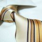 100% silk tie,beige stripe SW1477