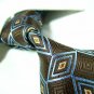 Brown silk necktie SW1333
