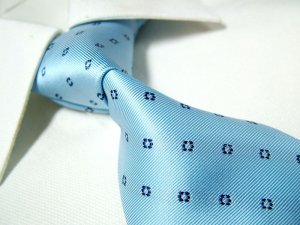 100% Silk light blue neck tie SW1104
