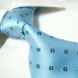 100% Silk light blue neck tie SW1104
