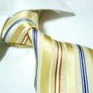 100% silk golden stripe necktie SW1140