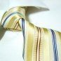 100% silk golden stripe necktie SW1140