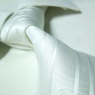 100% silk silver stripe neck tie SW937
