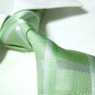 Shirt plaza green check silk necktie SW977