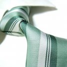 FILA silk green stripe necktie SW997