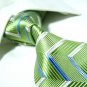 Pure silk green necktie SW1616