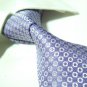 Pure silk tie SW1745,purple/silver circles