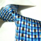 Pure silk tie SW1748,blue check
