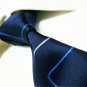 100% silk tie SW1998,navy blue check