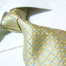 100% silk tie SW2038,yellow check