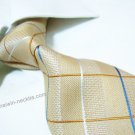 100% silk tie SW2054,yellow check