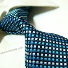 100% silk tie SW2123,blue check