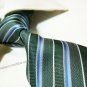 100% silk necktie SW2168,green stripe