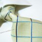 100% silk tie SW2185,yellow check
