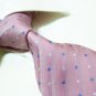 Linea Monica 100% silk tie SW2637,pink check