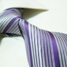 100% silk tie SW2639,purple stripe