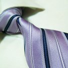 100% silk tie SW2720,purple stripe