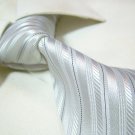 100% silk tie SW2727,white stripe