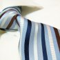 100% silk tie SW2737,blue stripe