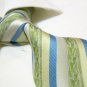 100% silk tie SW2759,green stripe
