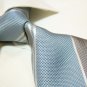 100% silk tie SW2763,blue/grey stripe