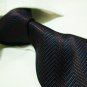 100% silk tie SW2784,blue/coffee stripe
