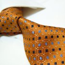 100% silk necktie SW2798,orange check