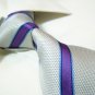 100% silk necktie SW2808,white stripe