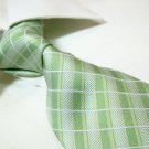 100% silk necktie SW2809,green check