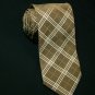 100% polyester tie PL03,extra-long golden check