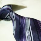 100% polyester tie PL11,purple stripe