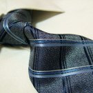 100% polyester tie PL27,extra-long grey check