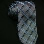 100% polyester tie PL27,extra-long grey check