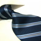 100% Silk Tie SW2872,blue stripe