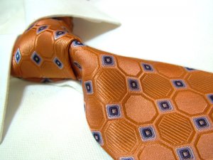 100% Silk Orange Tie SW2879