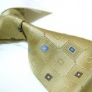 100% Silk Tie SW2886,Golden check