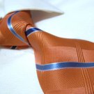 100% Silk Tie SW2891,Orange stripe